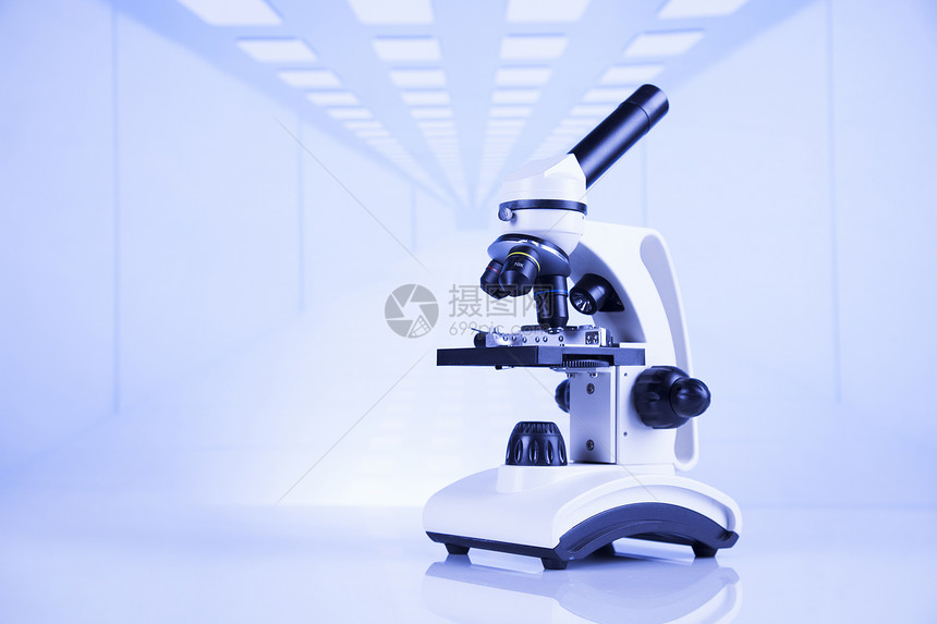 医学实验室研究和中的显微镜化学科实验室玻璃材料背景图片