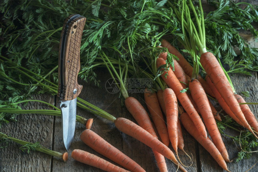 健康的饮食，新鲜的胡萝卜，优质维C图片