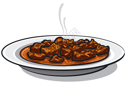 传统谷菜肉板块中传统谷菜肉碟插图图片