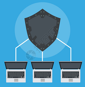 网络安全数字蓝色球网络服务计算装置背景图片