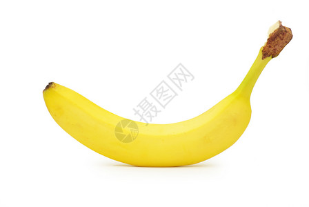 白背景孤立的香蕉图片