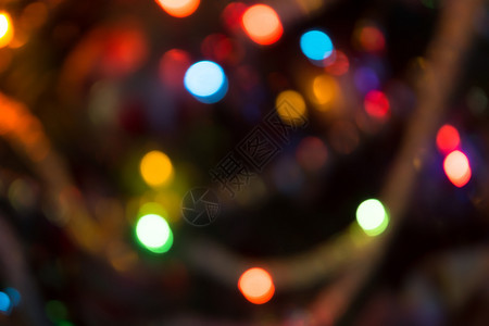喜庆背景圣诞节树灯光图片