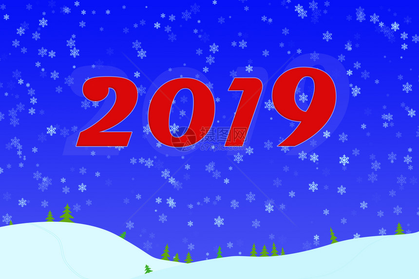 2019年的圣诞背景图片