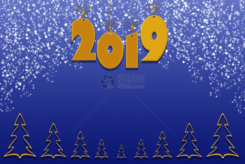 2019年的圣诞背景图片