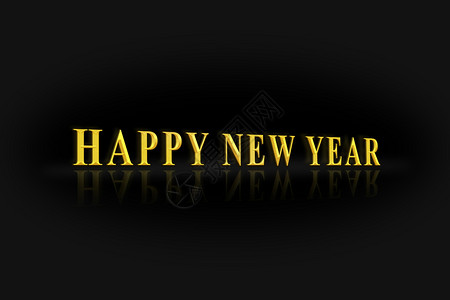 以黑背景的金字塔将快乐的新年以黑背景的金字背景图片
