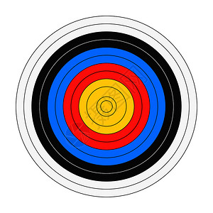 经典弓箭板目标模公牛眼符号图片