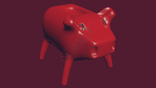 pigbankred3表示黑本背景表示插图背景图片