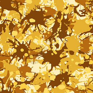 黄褐色艺术墨水喷洒无缝模式矢量图片