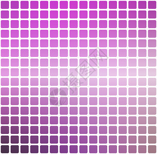 紫色绿粉矢量抽象圆角砖块在白色背景方形上图片