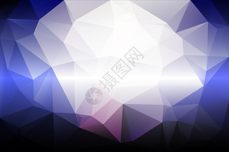 浅粉蓝色抽象低多边形几何背景背景图片