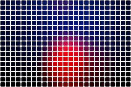 深蓝色上具有网格深蓝色和红矢量抽象马赛克背景圆角平方瓦白色背景