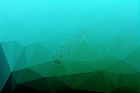 绿松石色调抽象低多边形几何背景图片