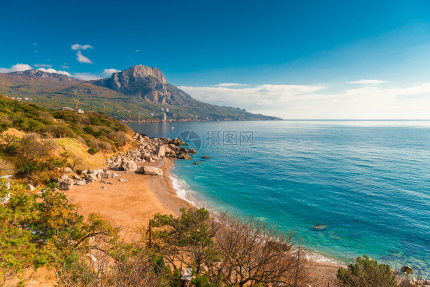 秋天的海景图片