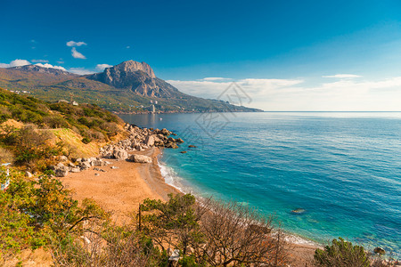 秋天的海景图片