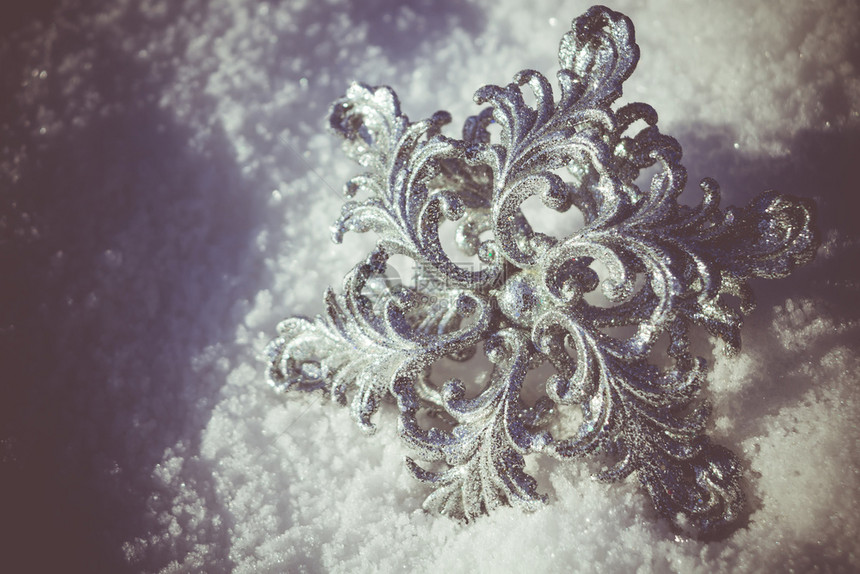 闪发光亮耀着白雪图片