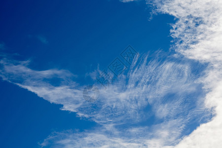 夏天的空有白云自然背景图片