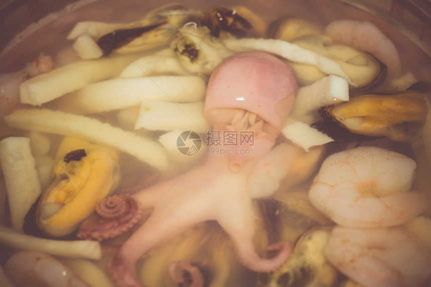 美味的章鱼泡菜图片