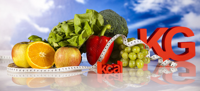 健康饮食蔬菜和阳光图片