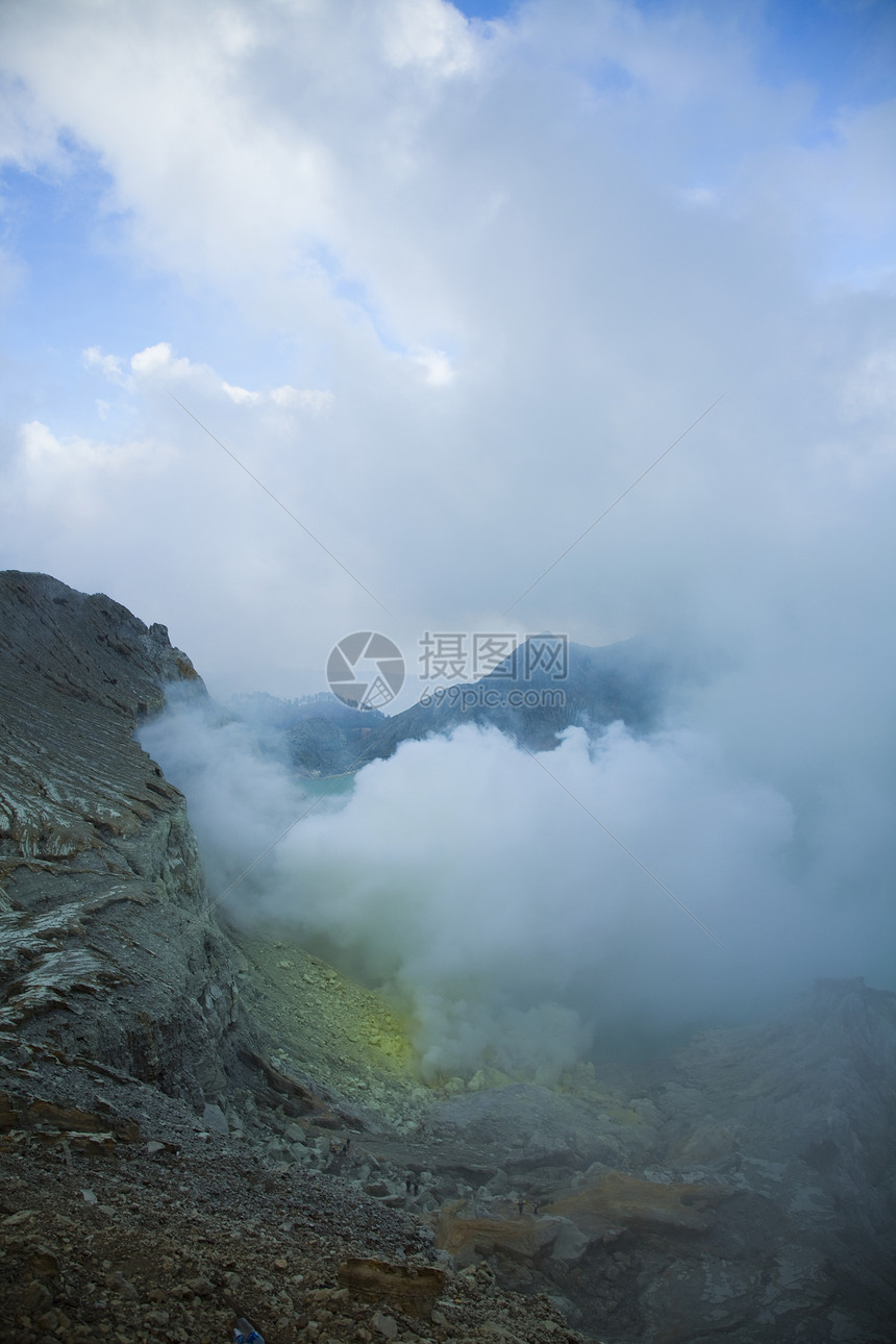 火山伊延雅瓦印地安闪亮多彩的生动主题图片