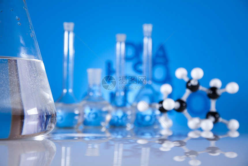 分子模型原实验室玻璃图片