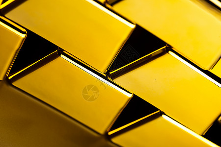 黄金砖金融概念硬币和黄金设计图片
