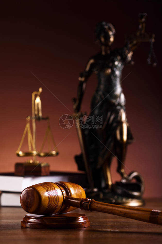 司法雕像律环境光照生动主题图片