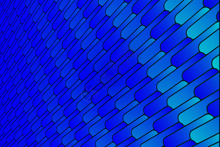 蓝色和浅梯度的抽象对称立方形图案背景图片