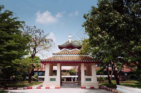 唐伯里区皇室寺庙瓦特兰恰罗撒拉姆寺庙的中华风格馆子高清图片