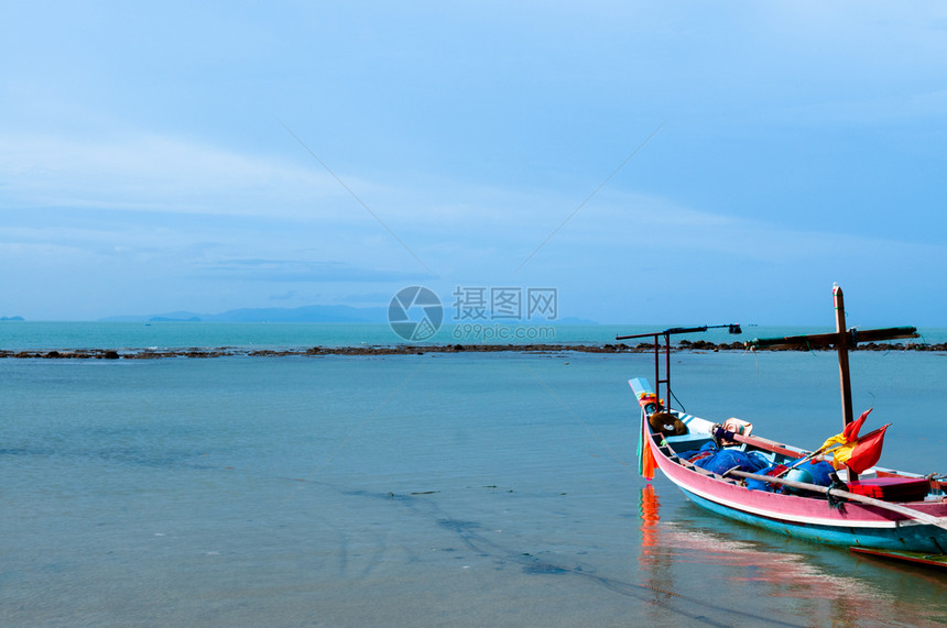 南海美丽的沙滩风景图片