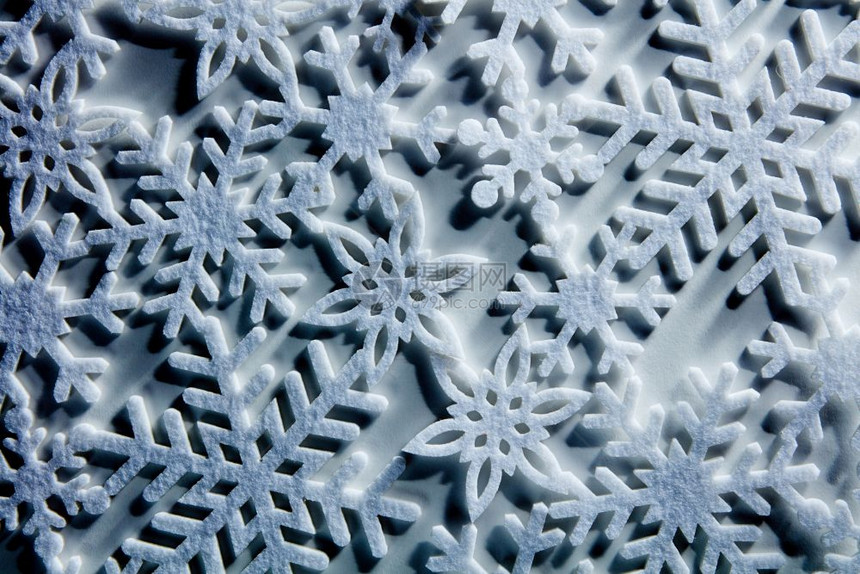 蓝冰背景有雪花圣诞节和冬季概念蓝冰背景有雪花图片