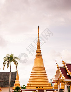 在泰国大多数寺庙都能找到金塔图片