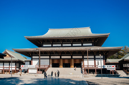 120年纳里塔奇巴雅潘古老美丽的历史伟大的殿堂纳里塔Sanshioj寺庙图片