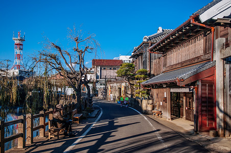 201年月日在toky附近的著名小城市sakr村背景图片