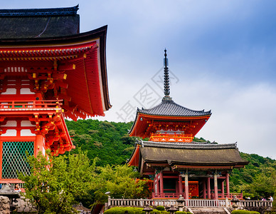 基约米祖代拉佛教寺京都日本背景图片