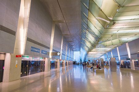 Changi机场地铁火车站高清图片
