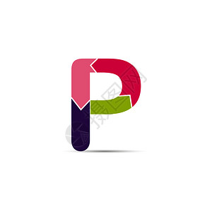 p从四个彩色箭头中绘制图片