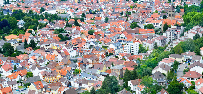德国城市的美丽全景图片