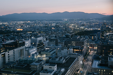 夜里京都城风景电影古代格图片