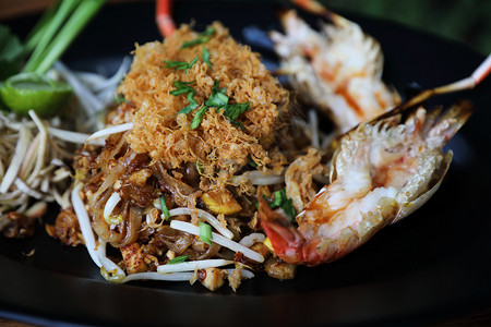 虾垫面泰国食品图片