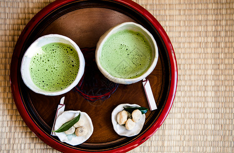 抹茶榻榻米垫日本绿茶图片