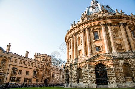 帕拉第奥201年3月日01年牛津uk拉德克里夫摄影机的圆顶建筑18世纪帕拉迪式学术图书馆牛津大学背景