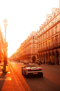 巴黎街法国大楼图片