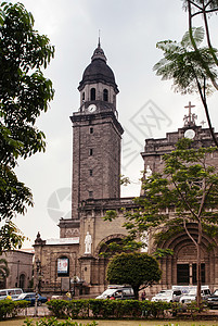 古老的美丽马尼拉大都会教堂和高清图片