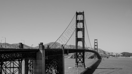 黑白金门桥照片来自sanfrciso一面图片