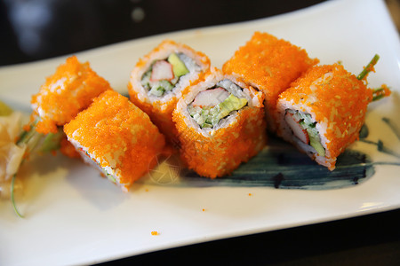 尼图素材寿司近视图日式寿司背景
