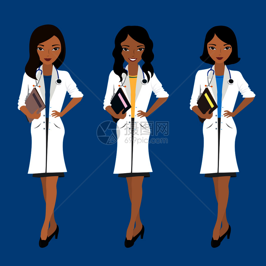 三名可爱的女医生图片