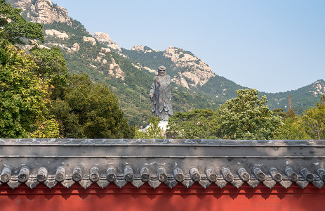 青岛崂山太清宫老子像青岛崂山老子像背景图片