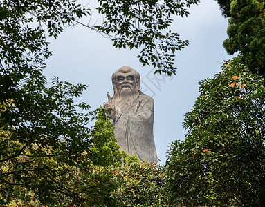 青岛崂山太清宫老子像青岛崂山老子像背景图片