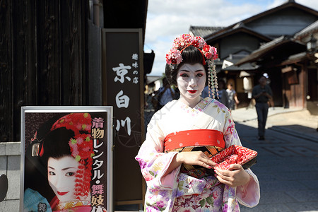 日本京都的艺妓高清图片