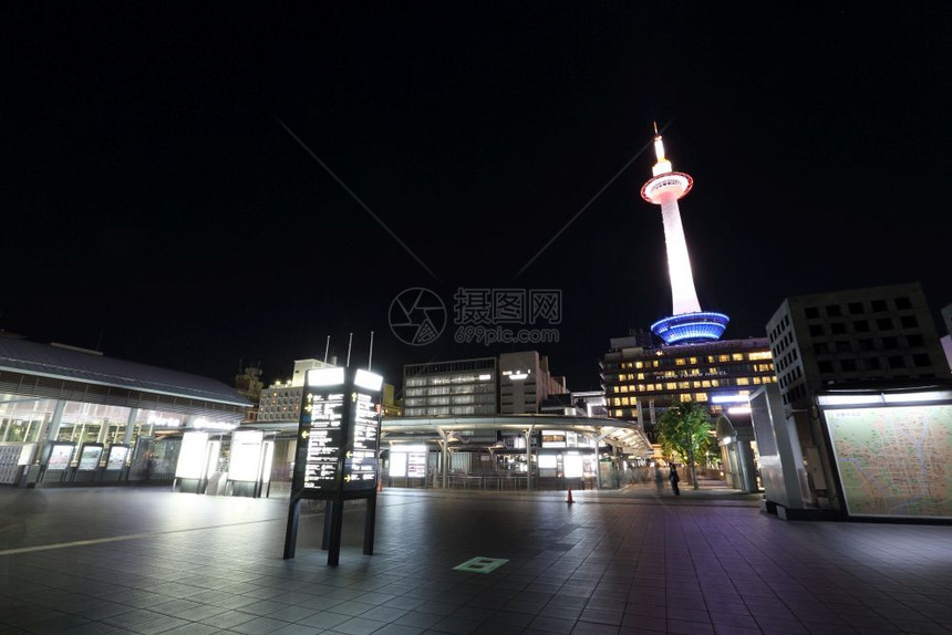 夜间日本京都风景图片